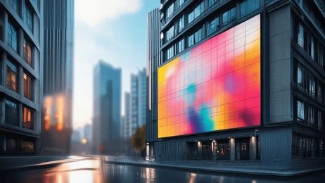 LED video wall in control room